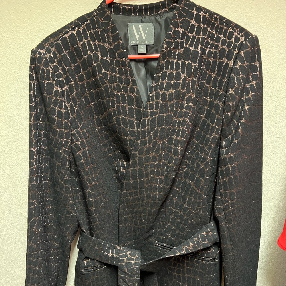 Leopard print blazer